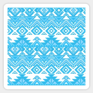 Ethnic blue ornament #2 Sticker